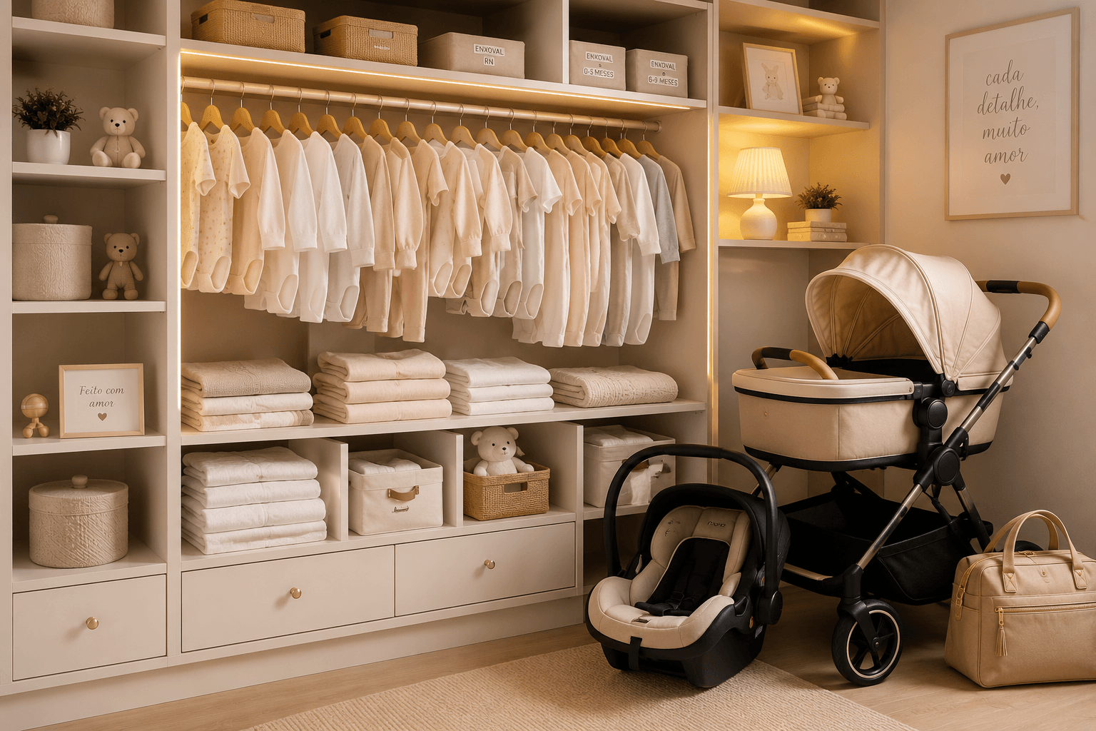 Quarto de bebê organizado